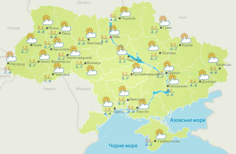 Погода на 8 января: что ждет украинцев 