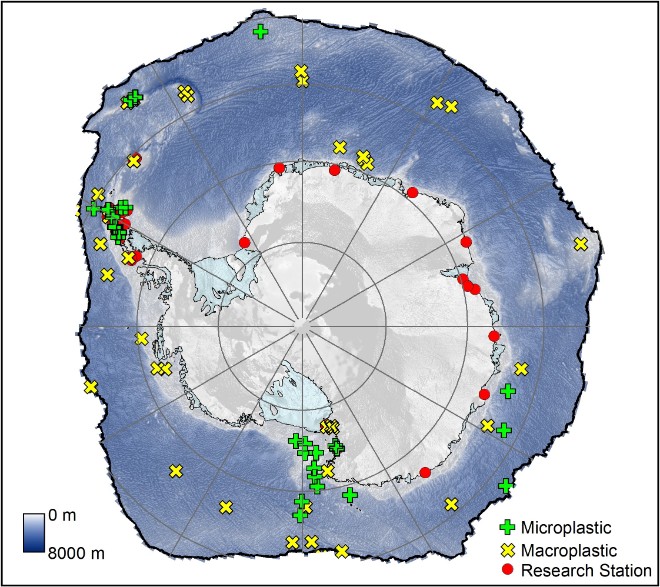 В залежах льда Антарктики обнаружен микропластик