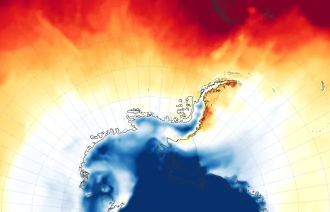 Южный полюс нагревается в 3 раза быстрее, чем вся планета