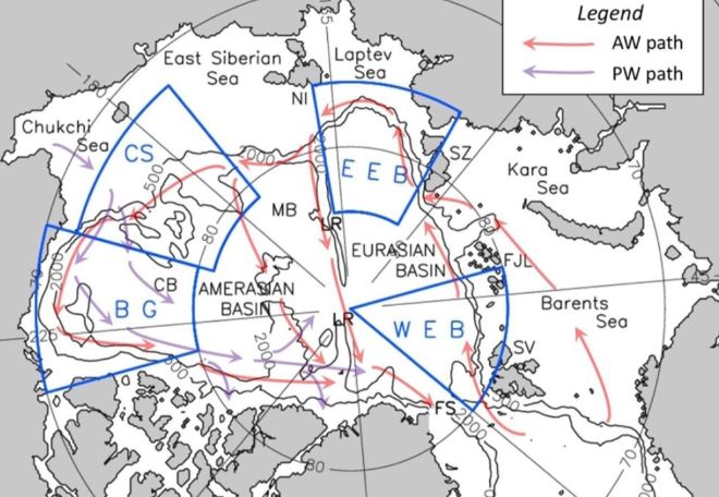 Северный Ледовитый океан разделился под воздействием климата
