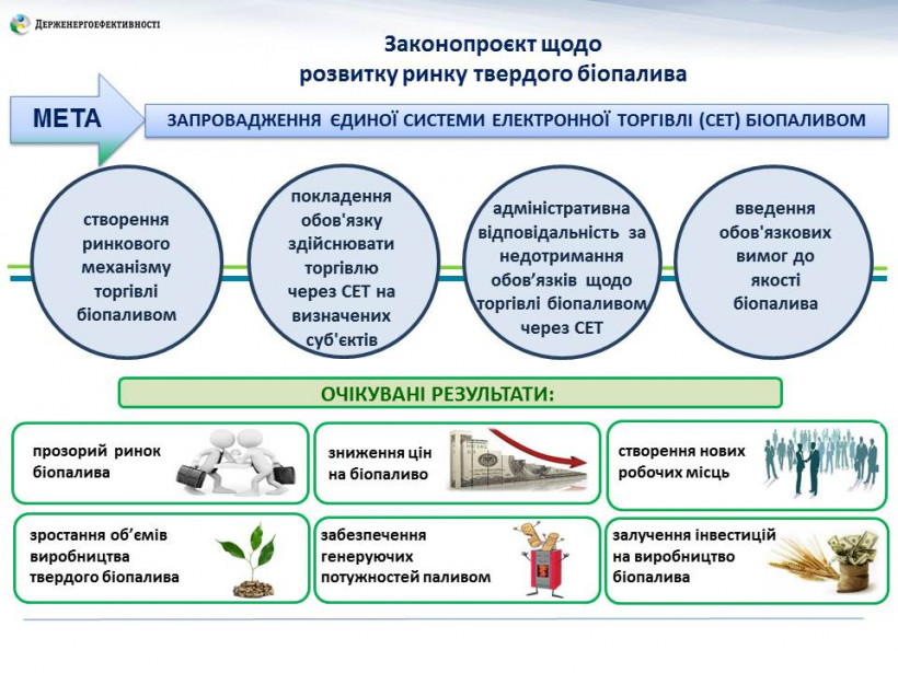 В Украине внедрят систему электронной торговли твердым биотопливом