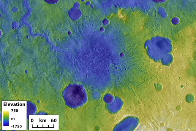 Ученые рассказали о масштабных наводнениях, размывших поверхность Марса