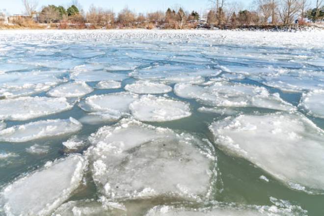 Предупреждение: на севере Украины реки начинают покрываться льдом