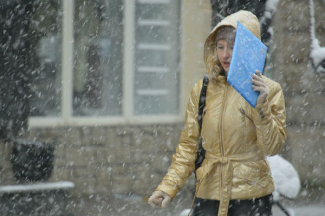 В Киев на три недели позже пришла метеорологическая зима