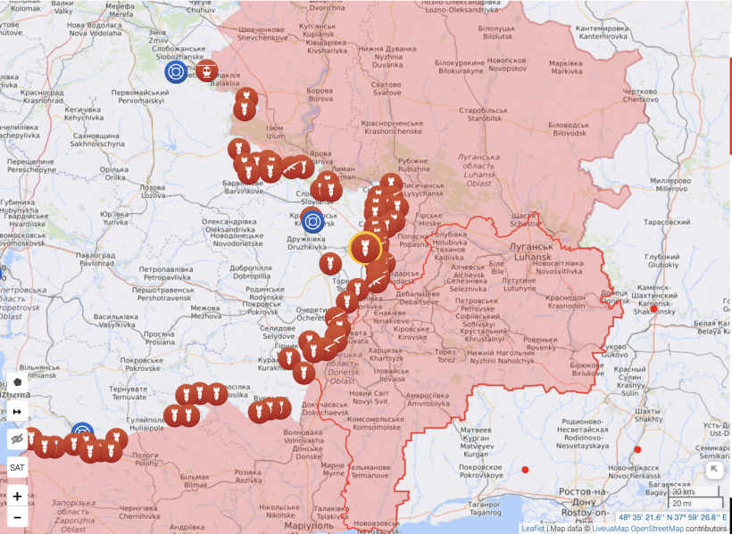 Ситуація на фронтах 7 серпня: карта бойових дій