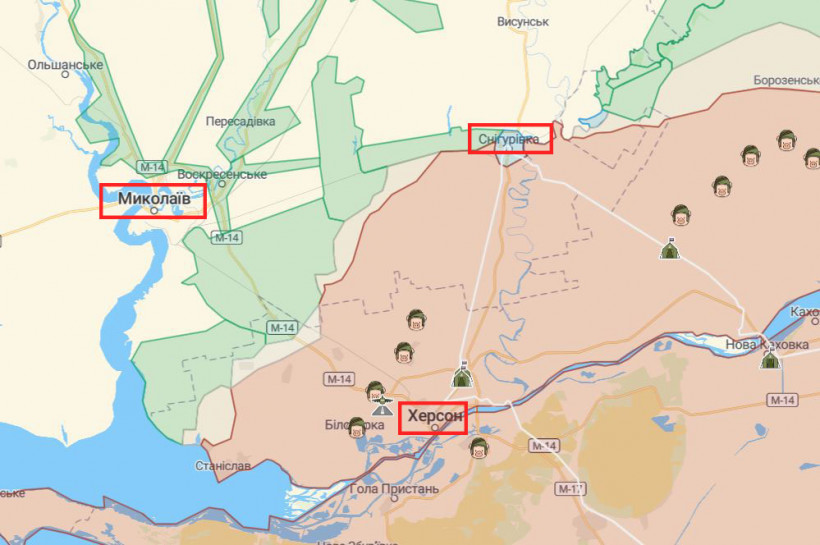 Карта бойових дій: ЗСУ просунулися у Миколаївській області