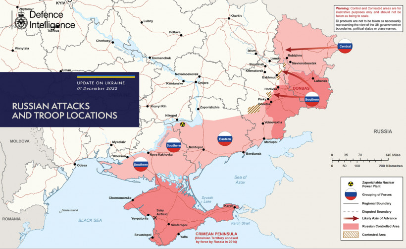 Що відбувається на фронті 1 грудня: карти від британської розвідки 