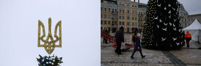 У Києві на Софійській площі встановили "ялинку незламності" (фото)