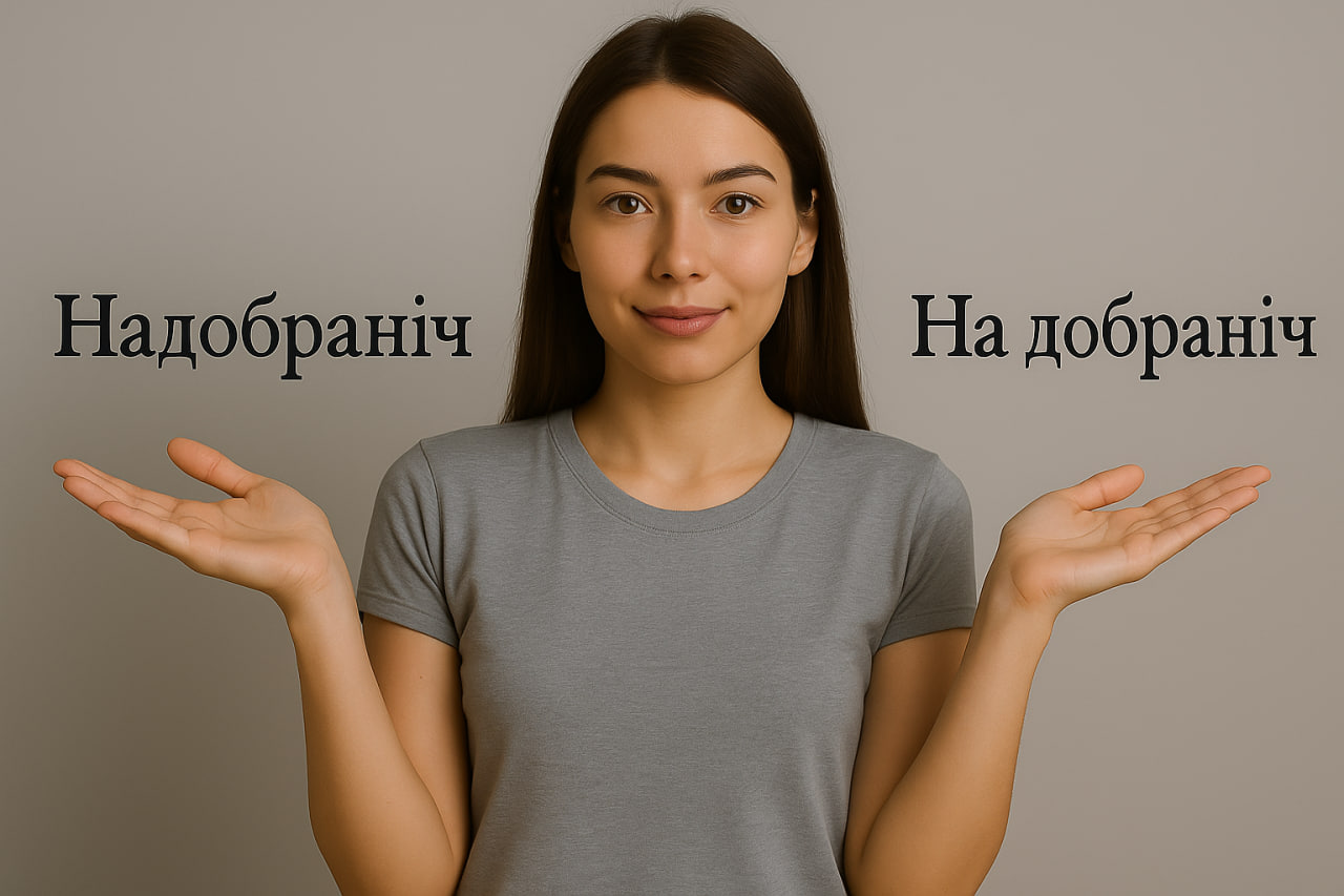 «Надобраніч» чи «на добраніч»
