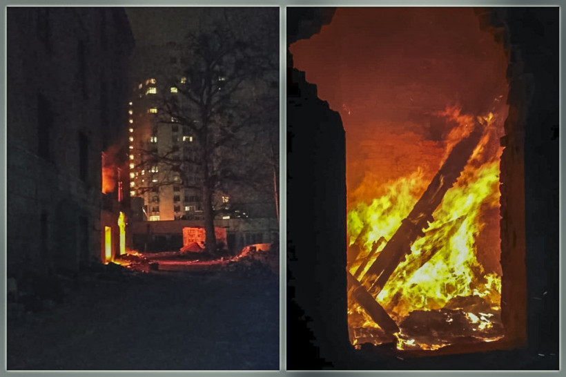 В Голосеевском районе Киева произошло два пожара (ФОТО, ВИДЕО)