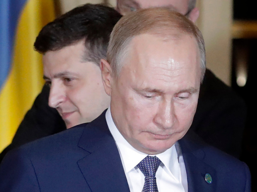 «Нормандский» саммит: Макрон прервал личный разговор Путина и Зеленского